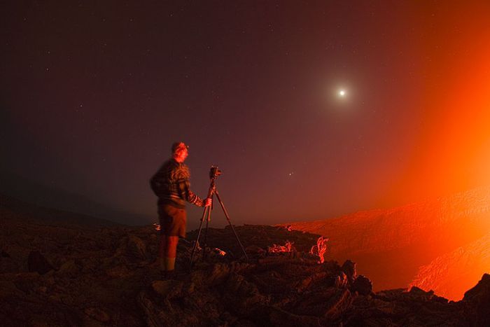 Lava lake in Ethiopia