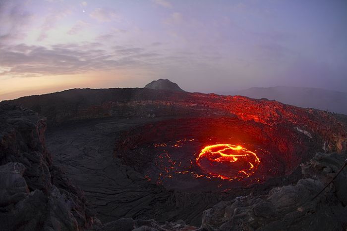 Lava lake in Ethiopia