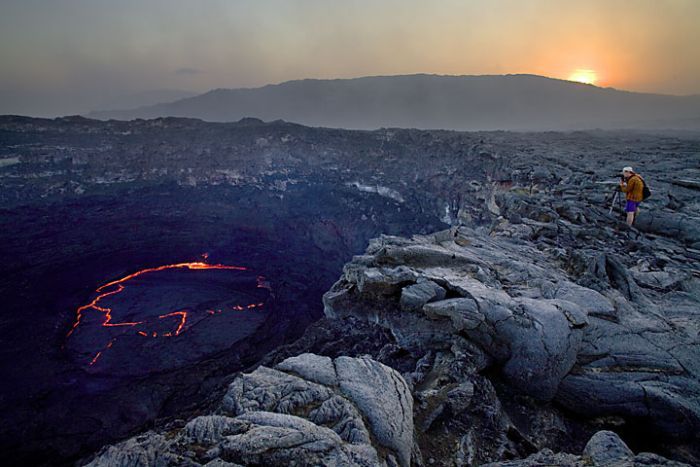 Lava lake in Ethiopia