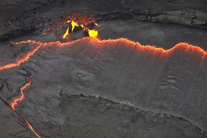 Lava lake in Ethiopia