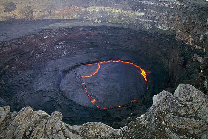 Lava lake in Ethiopia