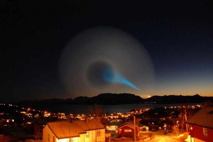 The mysterious spiral in the sky, Norway