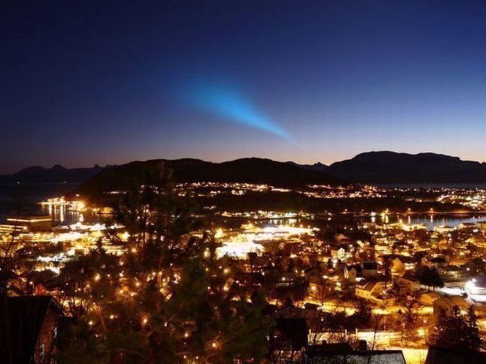 The mysterious spiral in the sky, Norway