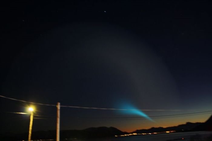 The mysterious spiral in the sky, Norway