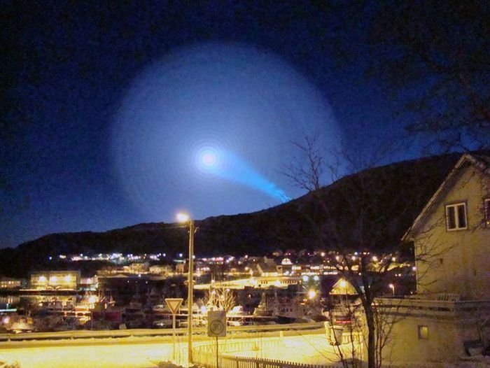 The mysterious spiral in the sky, Norway