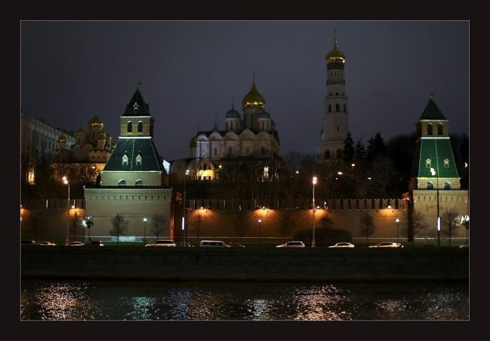 Moscow at night, Russia