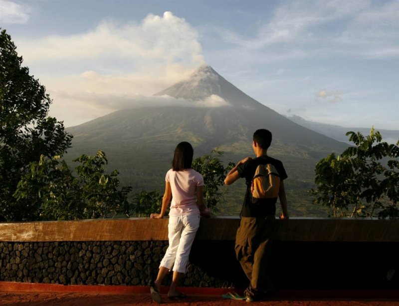 Volcanic eruption in the Philippines