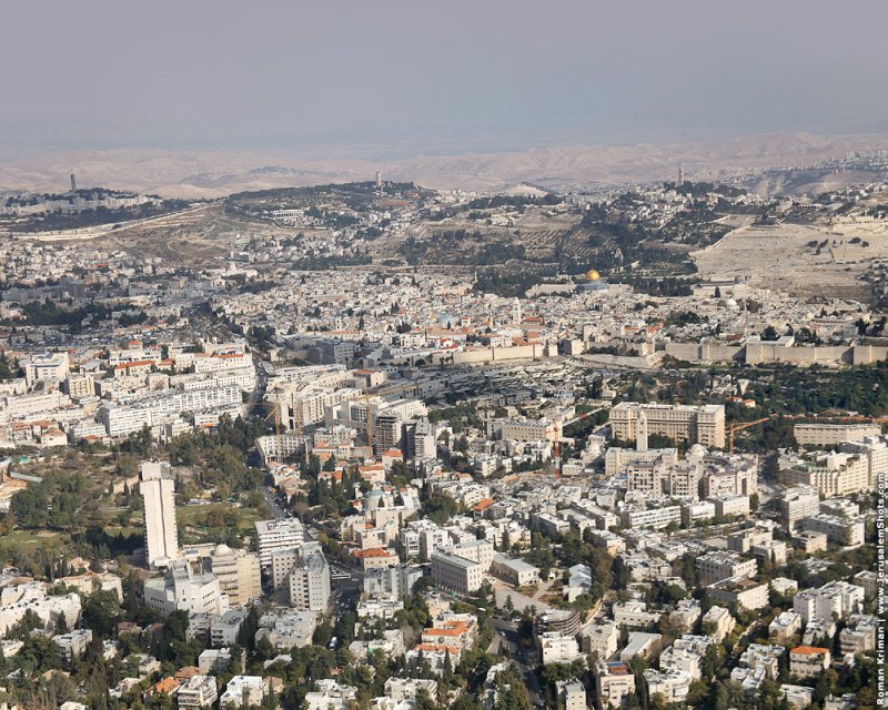 Bird's-eye view of Jerusalem, Israel