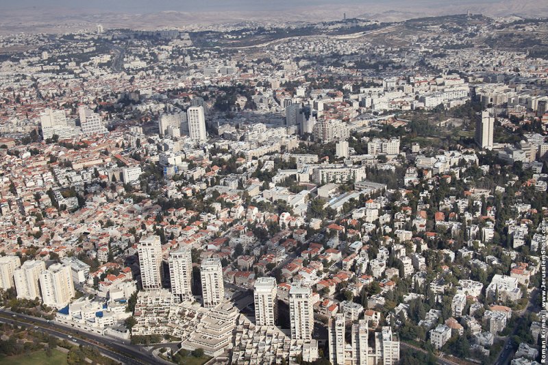 Bird's-eye view of Jerusalem, Israel