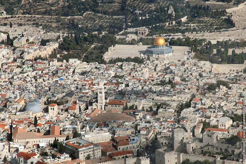 Bird's-eye view of Jerusalem, Israel