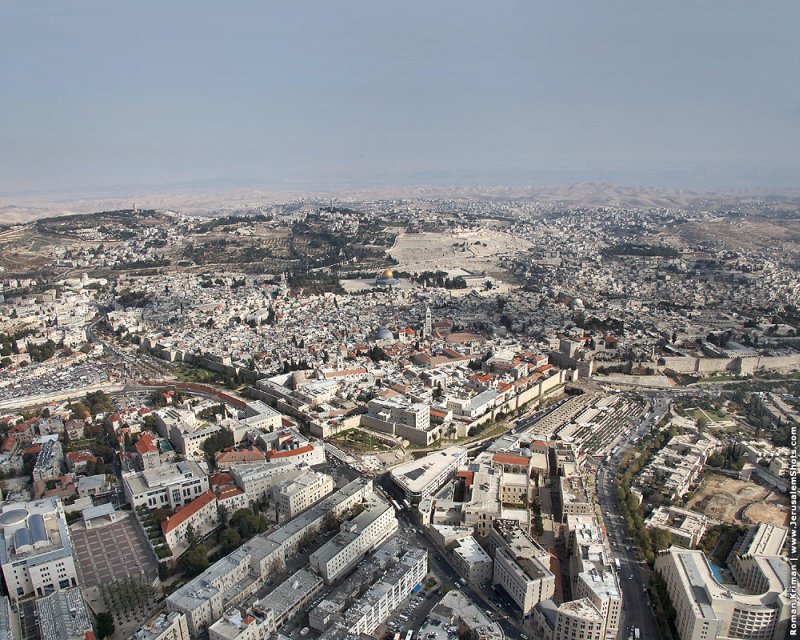 Bird's-eye view of Jerusalem, Israel