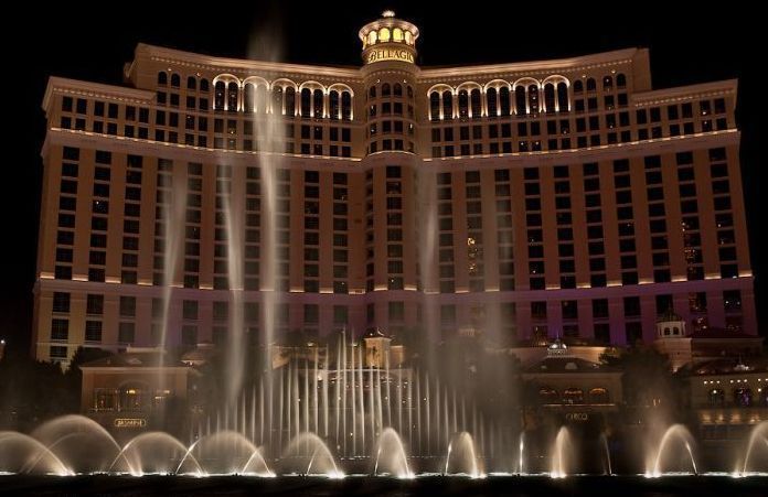 Fountains show in Las Vegas, Nevada, United States