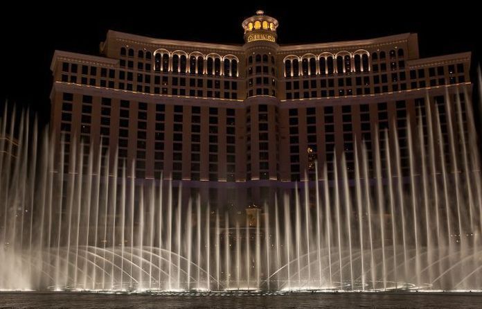 Fountains show in Las Vegas, Nevada, United States