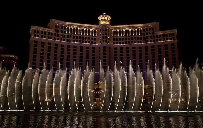 Fountains show in Las Vegas, Nevada, United States