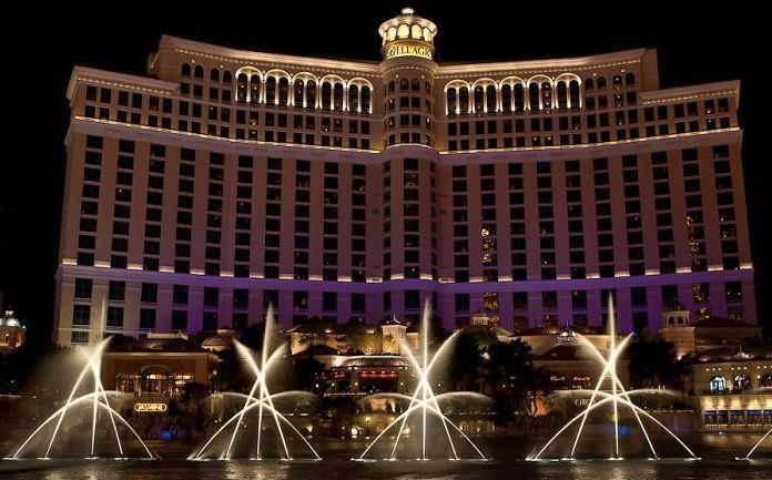 Fountains show in Las Vegas, Nevada, United States