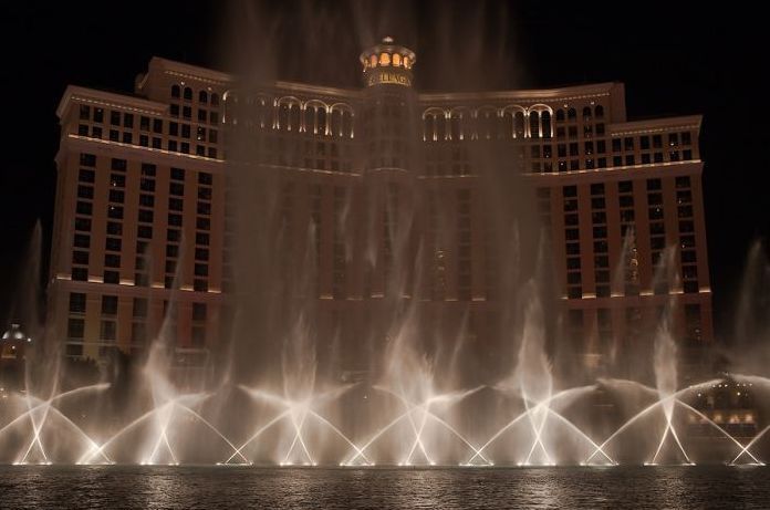 Fountains show in Las Vegas, Nevada, United States