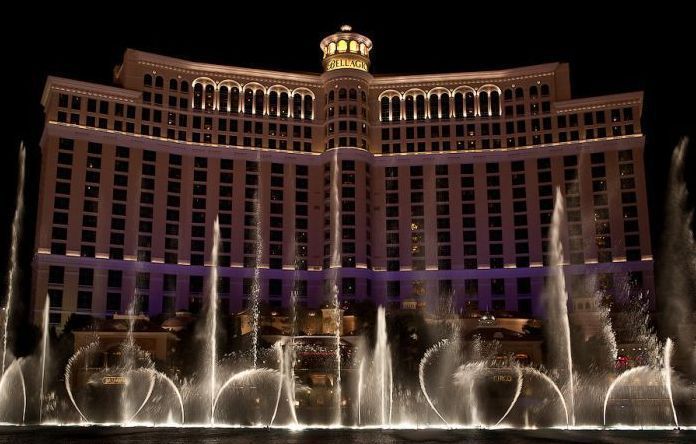 Fountains show in Las Vegas, Nevada, United States