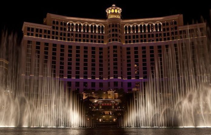 Fountains show in Las Vegas, Nevada, United States