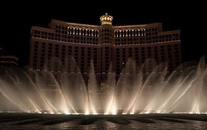 Fountains show in Las Vegas, Nevada, United States