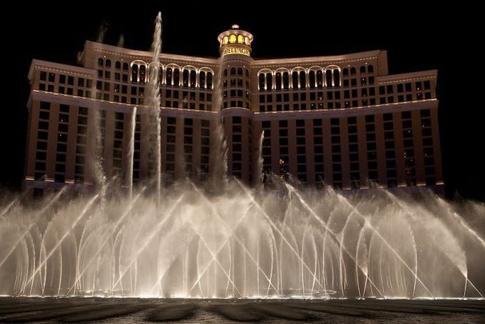 Fountains show in Las Vegas, Nevada, United States