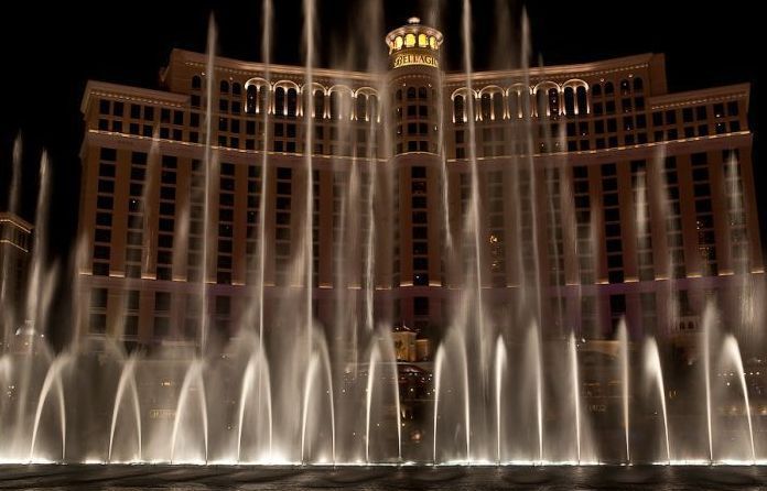 Fountains show in Las Vegas, Nevada, United States