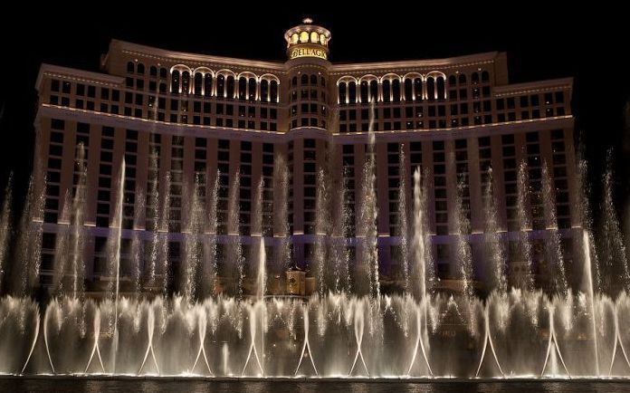 Fountains show in Las Vegas, Nevada, United States