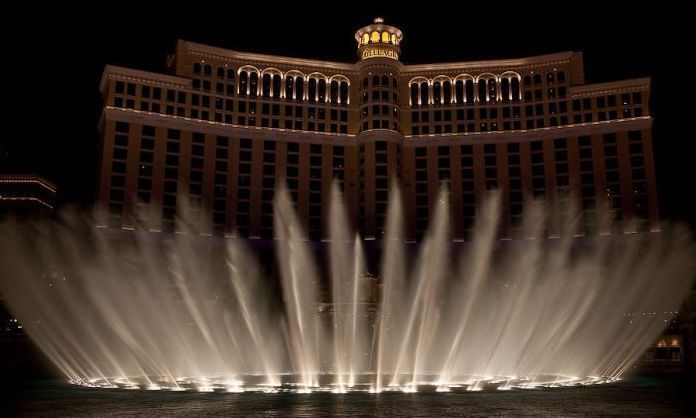 Fountains show in Las Vegas, Nevada, United States