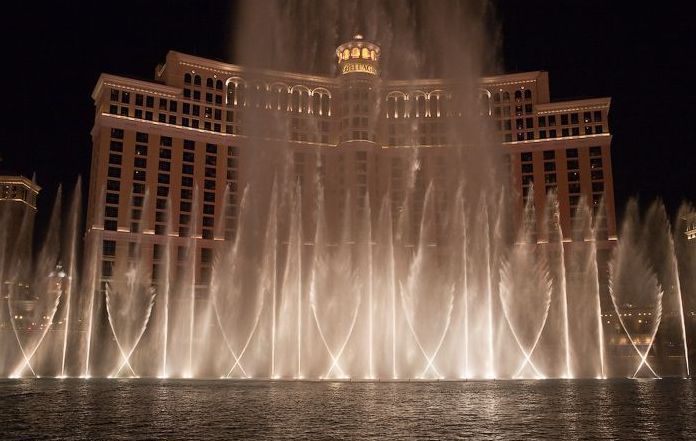 Fountains show in Las Vegas, Nevada, United States