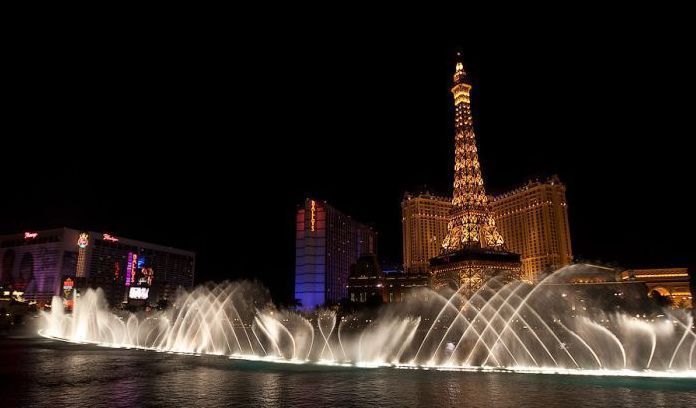 Fountains show in Las Vegas, Nevada, United States