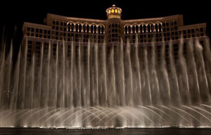 Fountains show in Las Vegas, Nevada, United States