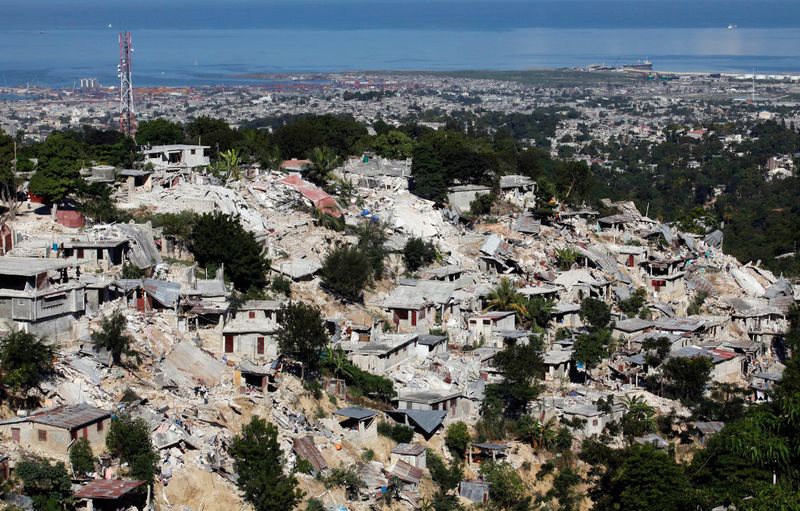 Earthquake in Haiti, 16 km from Port-au-Prince