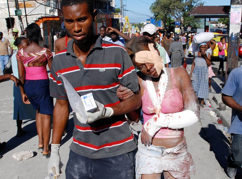 Earthquake in Haiti, 16 km from Port-au-Prince