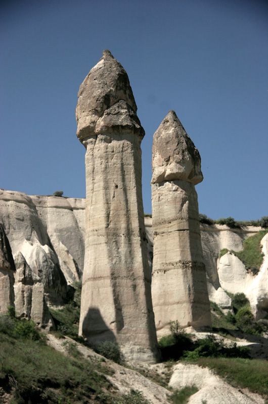 High phallic geology, Valley of Love (Valley Phallus), small town of Göreme, Cappadocia, Turkey