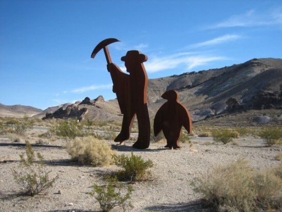 Rhyolite, ghost town, Nye County, Nevada, United States