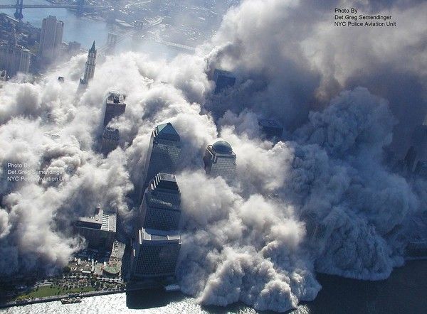 History: Collapse of the World Trade Center, September 11, 2001, Lower Manhattan, New York City, United States