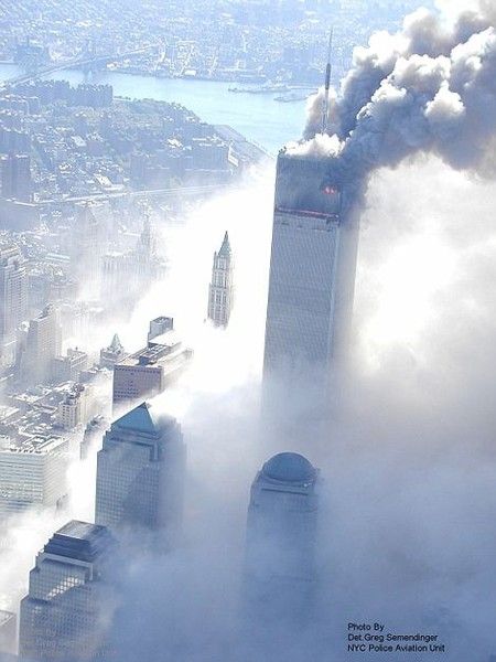 History: Collapse of the World Trade Center, September 11, 2001, Lower Manhattan, New York City, United States