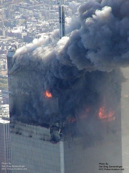 History: Collapse of the World Trade Center, September 11, 2001, Lower Manhattan, New York City, United States