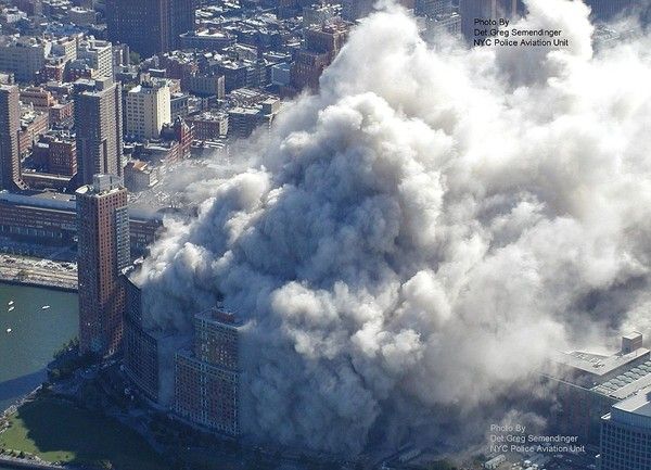 History: Collapse of the World Trade Center, September 11, 2001, Lower Manhattan, New York City, United States