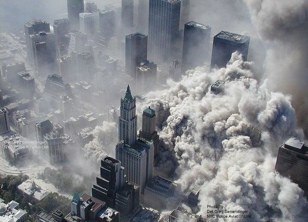 History: Collapse of the World Trade Center, September 11, 2001, Lower Manhattan, New York City, United States