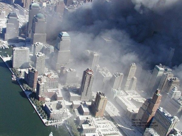 History: Collapse of the World Trade Center, September 11, 2001, Lower Manhattan, New York City, United States