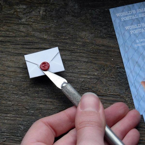 the world's smallest postal service for sending smallest letters