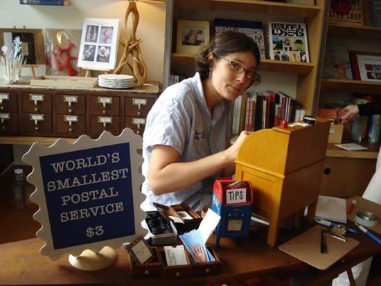 the world's smallest postal service for sending smallest letters