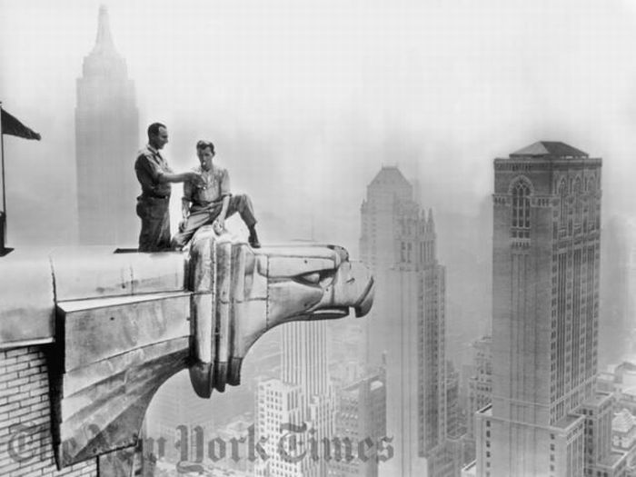 History: Black and white photos of New York City, United States