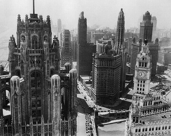 History: Black and white photos of New York City, United States