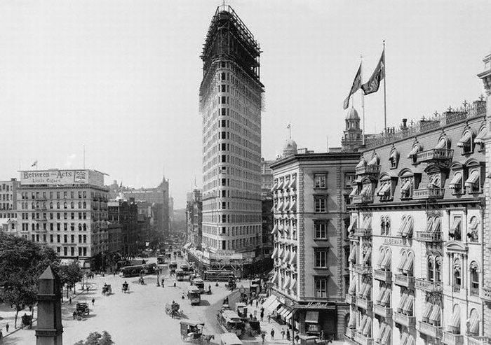 History: Black and white photos of New York City, United States