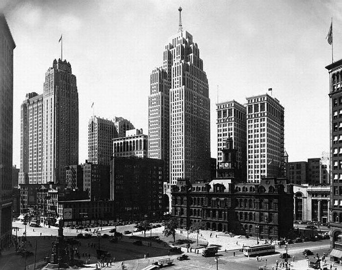 History: Black and white photos of New York City, United States