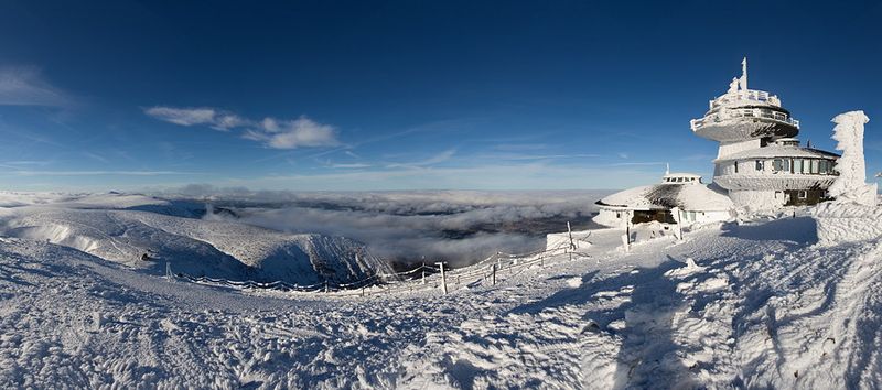 Meteorological station, Krkonoše Giant Mountains, Sněžka, Czech Republic