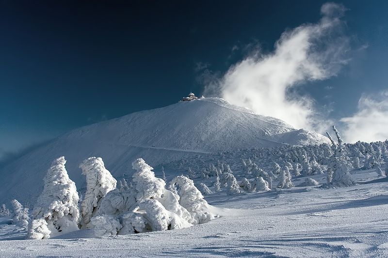 Meteorological station, Krkonoše Giant Mountains, Sněžka, Czech Republic