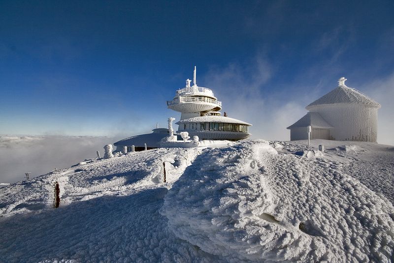 Meteorological station, Krkonoše Giant Mountains, Sněžka, Czech Republic