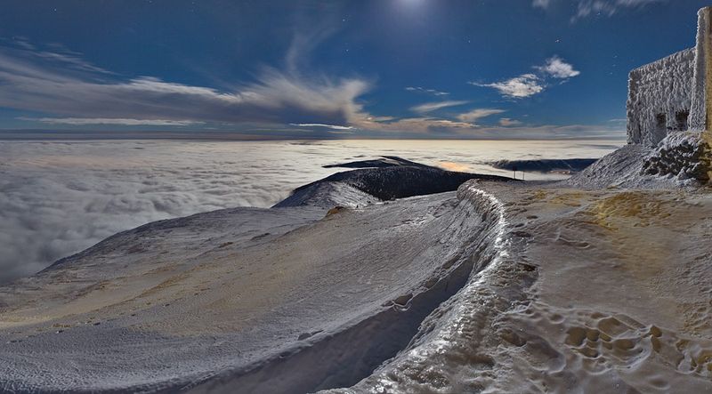 Meteorological station, Krkonoše Giant Mountains, Sněžka, Czech Republic